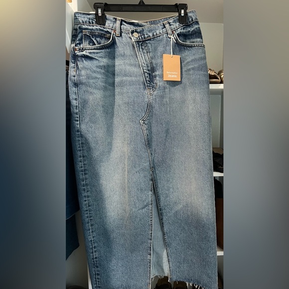 Reformation Nila Asymmetrical Denim Skirt - Picture 4 of 5